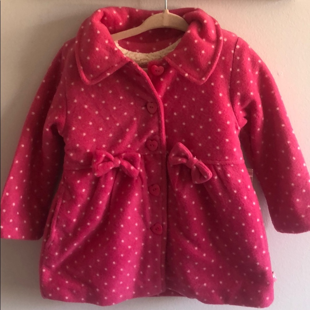 Girls pink jacket 24 months soft and warm NWT